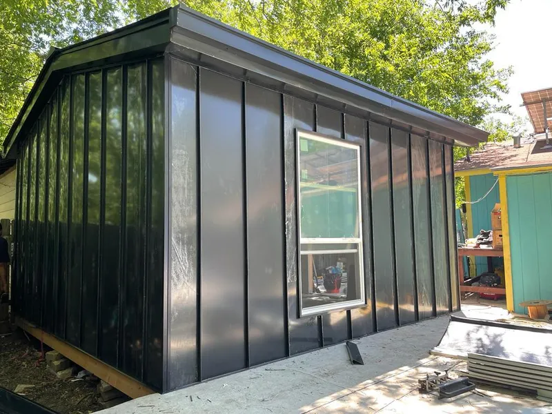 Black standing seam metal wall panels for Roof Inspection in Twentynine Palms